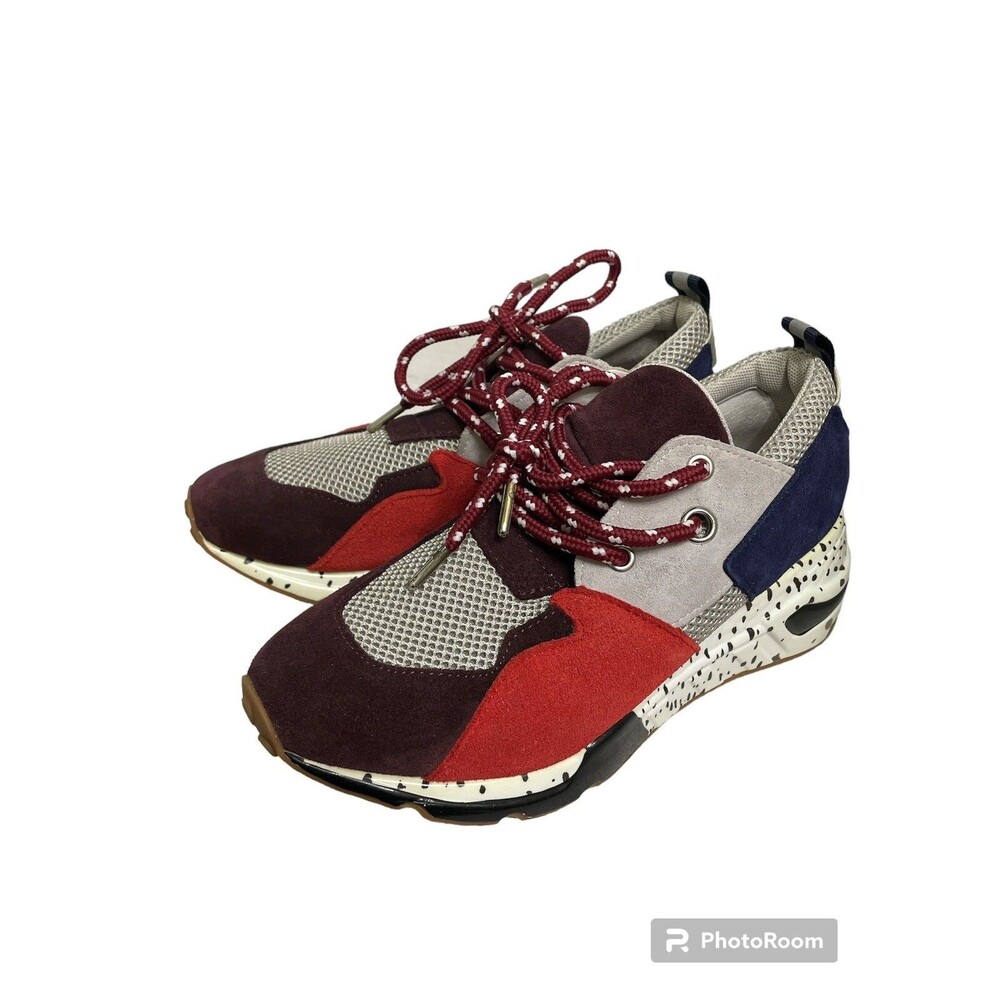 STEVE MADDEN CLIFF Donna woman shoe burgundy/multicolor Size 7M Fashion Sneaker